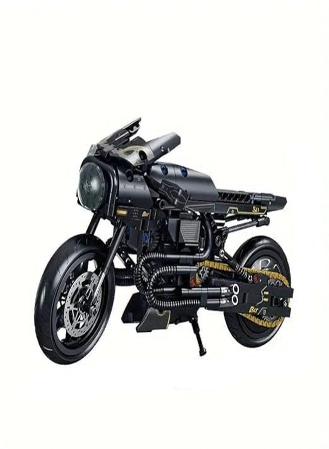 KING FORU 571-Piece Black Transformer Motorcycle Building Blocks - Motorbike Bricks Model Toy for Kids - Image 1